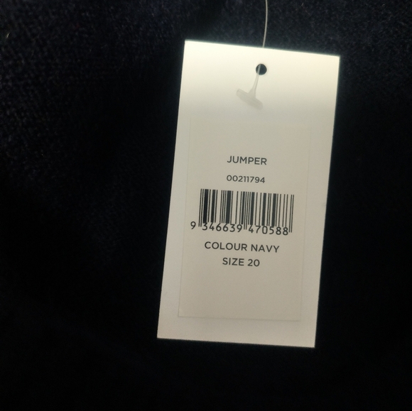 NEW Evans Navy Sweater / Size  2X - Picture 5 of 8